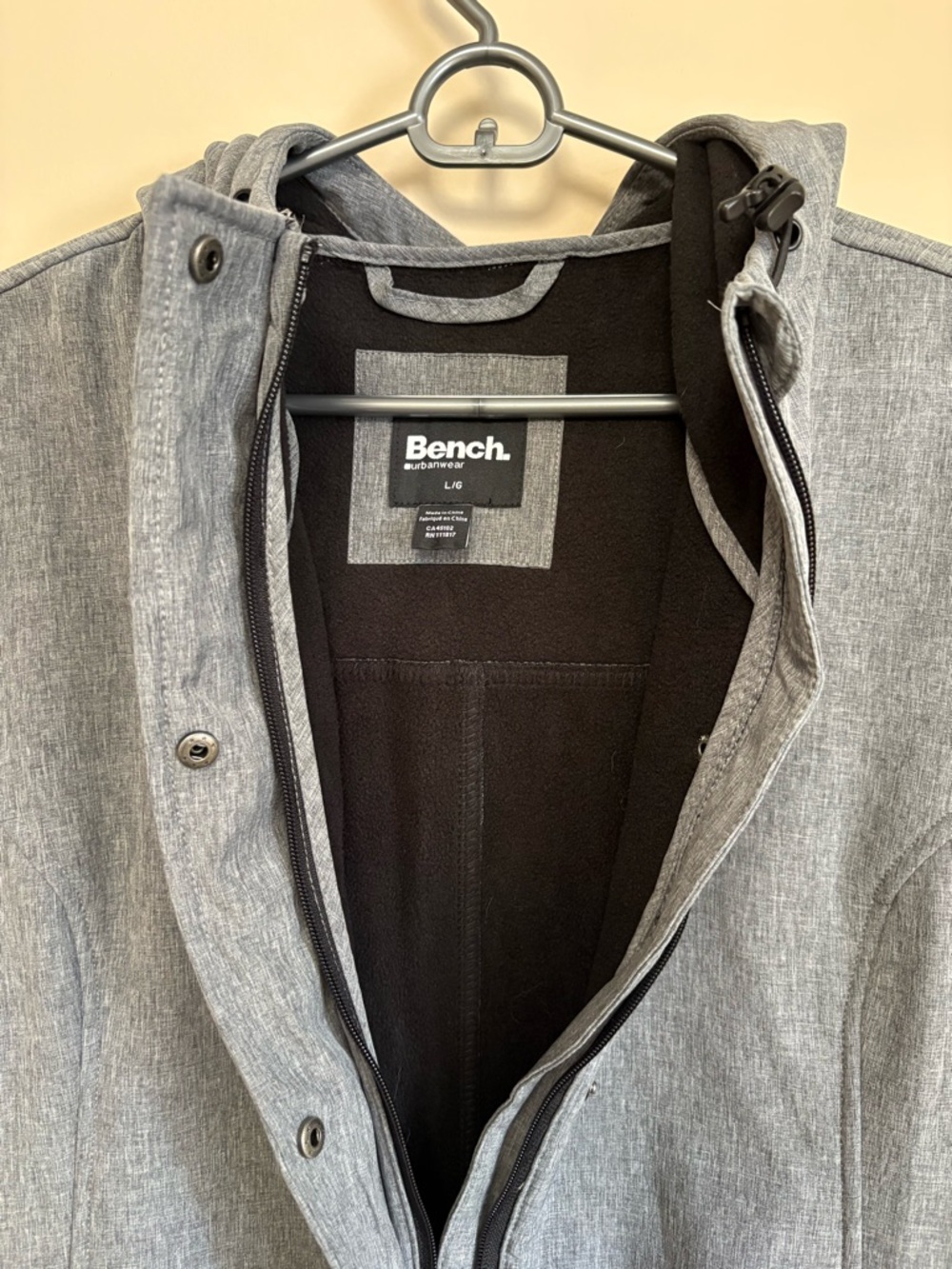 Bench | Gray Hooded Softshell Jacket - Picture 3 of 5